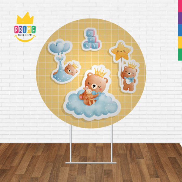 Painel Redondo 3D Ursinhos Tecido Sublimado 1,50m x 1,50m - Image 2