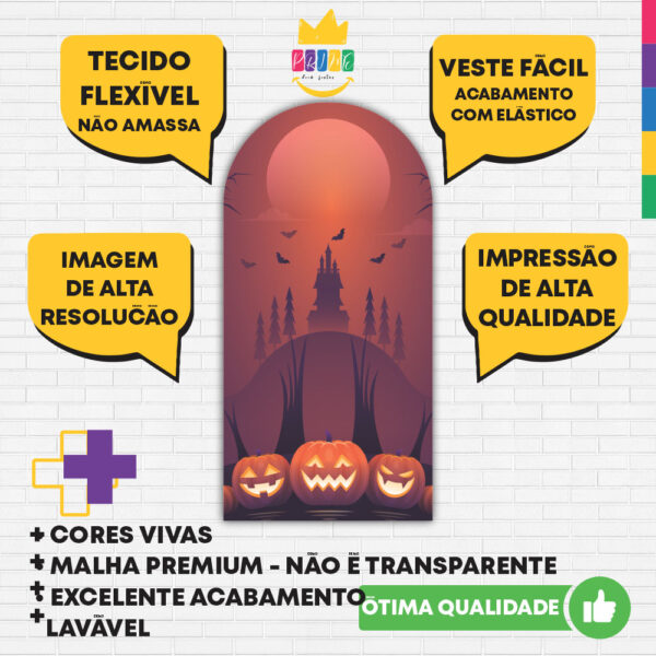 Painel De Festa Romano Decorativo Halloween - Image 3