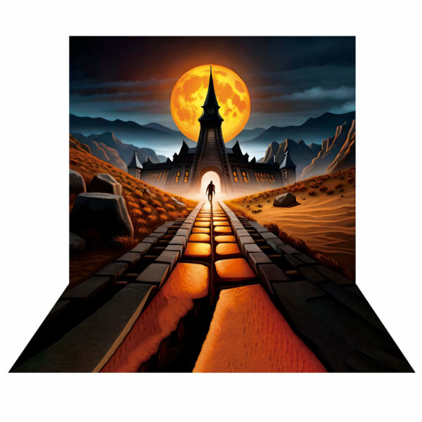 Fundo Fotográfico Cenário Halloween Tecido 2,2m x1,5m FF210