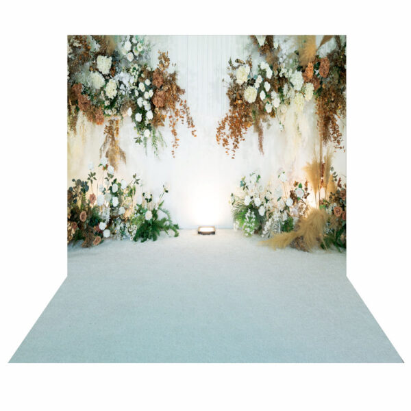 Fundo Fotográfico Cenário Sala Flores Tecido 2,2 x1,5m F185