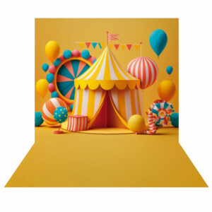 Fundo Fotográfico Cenário Circo em Tecido 2,2m x1,5m F261