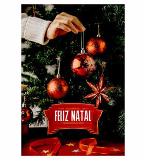Painel de Festa Retangular 3D Natal casadinho 1,50m x 2,20