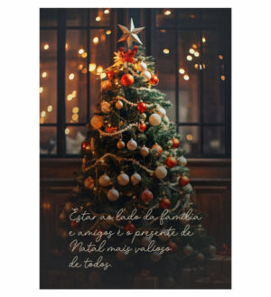 Painel de Festa Retangular 3D Natal casadinho 1,50m x 2,20