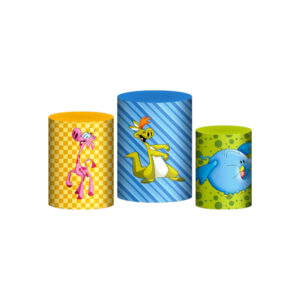 Trio Capa Cilindro Meu Amigãozão 3D Em Tecido Com Elástico