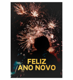 Painel de Festa Retangular 3D Ano Novo casadinho 1,50m x 2,20