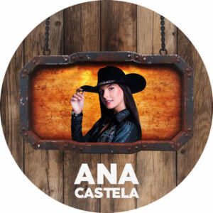 Painel Redondo 3D Ana Castela Tecido Sublimado 1,50m x 1,50m