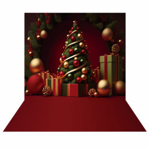 Fundo Fotográfico Cenário Natal Em Tecido 2,20M x 1,50M F130