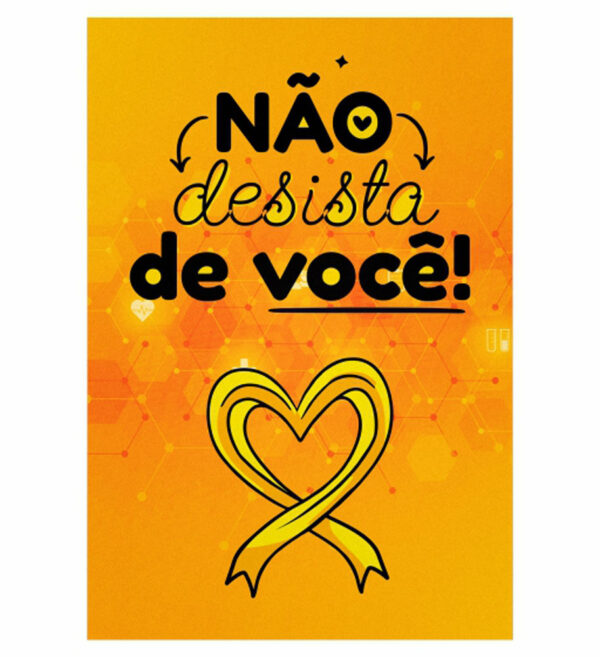 Painel de Festa Retangular 3D Setembro Amarelo casadinho 1,50m x 2,20