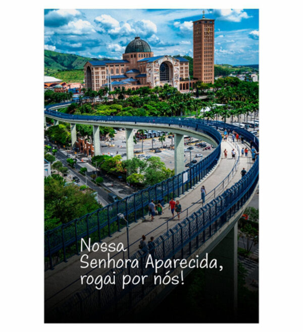 Painel de Festa Retangular 3D Nossa Senhora Aparecida casadinho 1,50m x 2,20