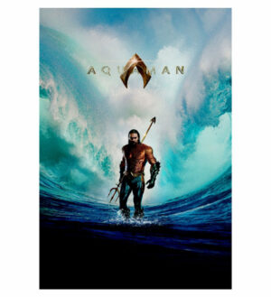 Painel de Festa Retangular 3D Aquaman casadinho 1,50m x 2,20