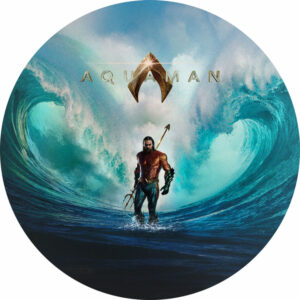 Painel Redondo 3D Aquaman Tecido Sublimado 1,50m x 1,50m