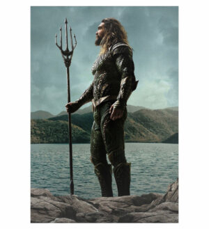 Painel de Festa Retangular 3D Aquaman casadinho 1,50m x 2,20