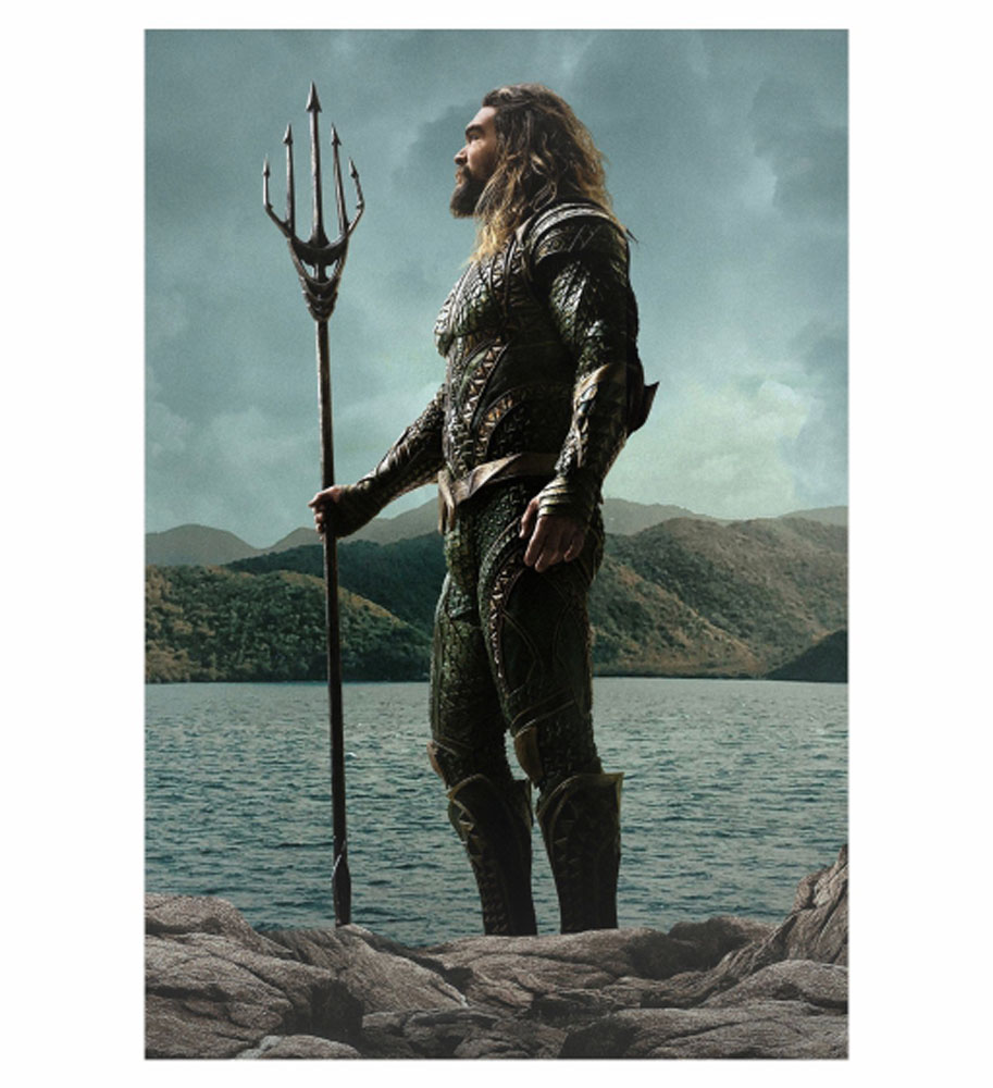 Painel de Festa Retangular 3D Aquaman casadinho 1,50m x 2,20