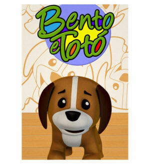 Painel de Festa Retangular 3D Bento Totó casadinho 1,50m x 2,20