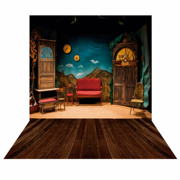 Fundo Fotográfico Cenário Teatro em Tecido 2,20m x1,50m F197