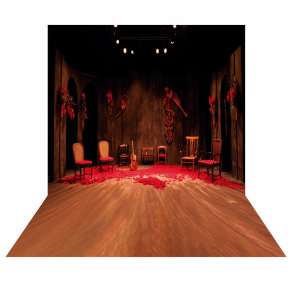 Fundo Fotográfico Cenário Teatro em Tecido 2,20m x1,50m F199