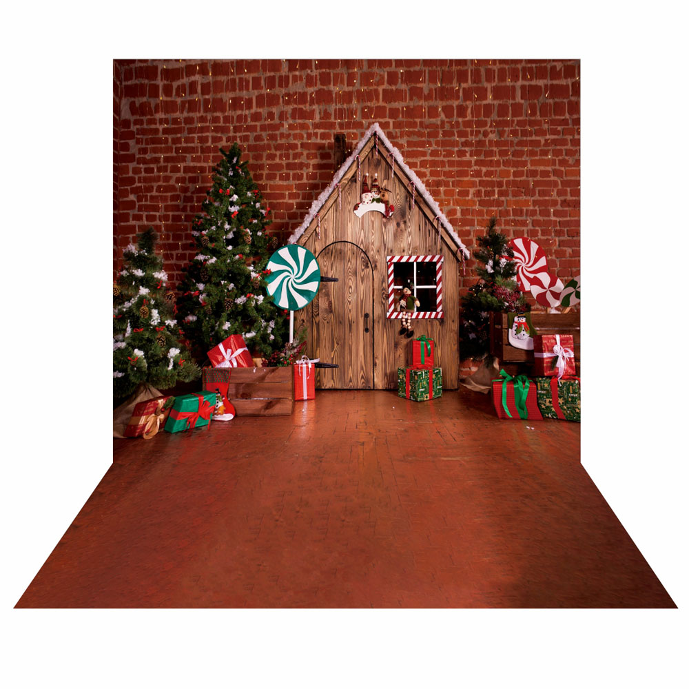 Fundo Fotográfico Cenário Natal Pet em Tecido 2,20m x1,50m F179