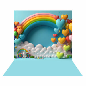 Fundo Fotográfico Cenário Balão Love Tecido 2,20Mx 1,50M F16