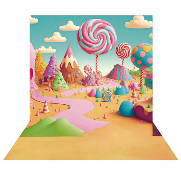 Fundo Fotográfico Cenário Candy Tecido 2,20M x 1,50M F21