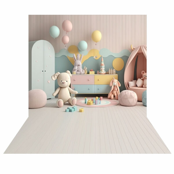 Fundo Fotográfico Cenário Brinquedos Tecido 2,20Mx 1,50M F45