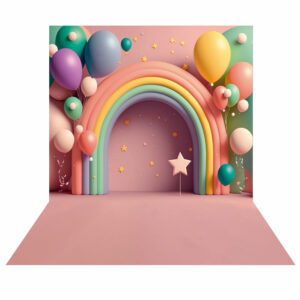 Fundo Fotográfico Cenário Arco Balão Tecido 2,20Mx 1,50M F46