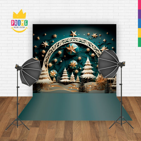 Fundo Fotográfico Cenário Natal Em Tecido 2,20M x 1,50M F127 - Image 2