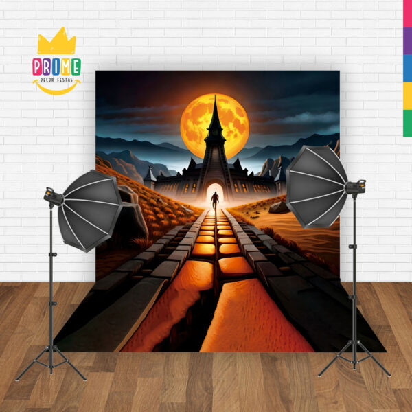 Fundo Fotográfico Cenário Halloween Tecido 2,2m x1,5m FF210 - Image 2