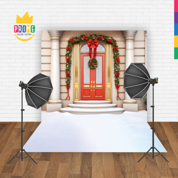 Fundo Fotográfico Cenário Natal em Tecido 2,2m x1,5m F141 - Image 2