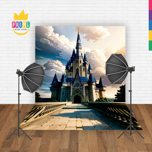 Fundo Fotográfico Cenário Castelo em Tecido 2,2m x1,5m F113 - Image 2