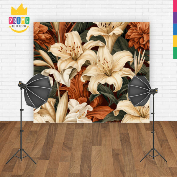 Fundo Fotográfico Cenário Flor Tecido 2,2m x1,5m F220 - Image 2