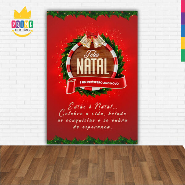 Painel de Festa Retangular 3D Natal casadinho 1,50m x 2,20 - Image 2