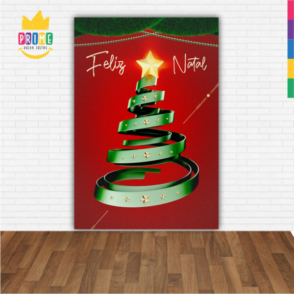 Painel de Festa Retangular 3D Natal casadinho 1,50m x 2,20 - Image 2