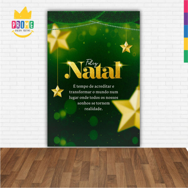 Painel de Festa Retangular 3D Natal casadinho 1,50m x 2,20 - Image 2