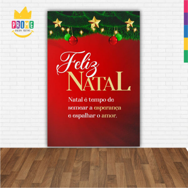 Painel de Festa Retangular 3D Natal casadinho 1,50m x 2,20 - Image 2