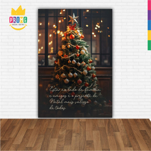 Painel de Festa Retangular 3D Natal casadinho 1,50m x 2,20 - Image 2