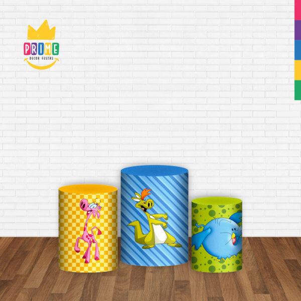 Trio Capa Cilindro Meu Amigãozão 3D Em Tecido Com Elástico - Image 2