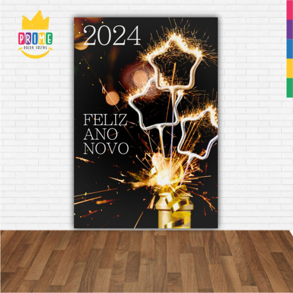 Painel de Festa Retangular 3D Natal casadinho 1,50m x 2,20 - Image 2