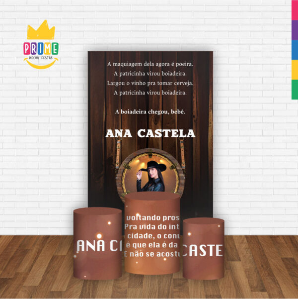 Kit Casado Ana Castela Trio Capa Cilindro Retangular Tecido - Image 2