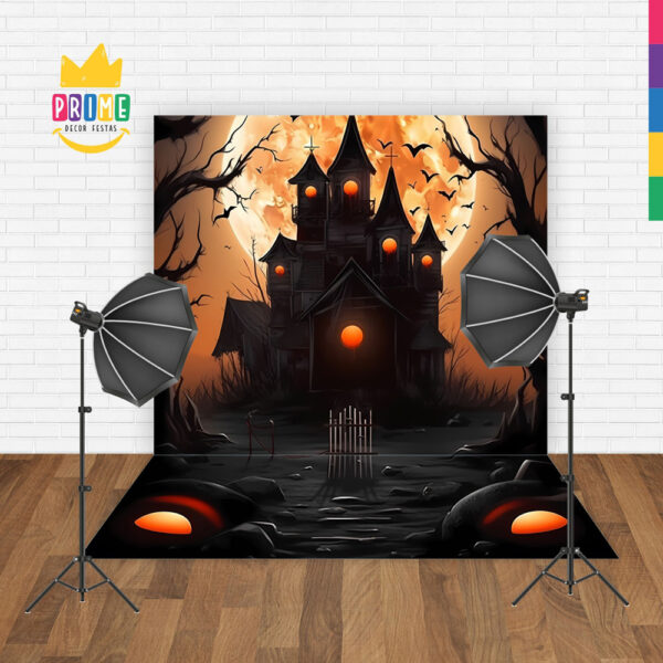 Fundo Fotográfico Cenário Halloween Tecido 2,20M x 1,50M F94 - Image 3