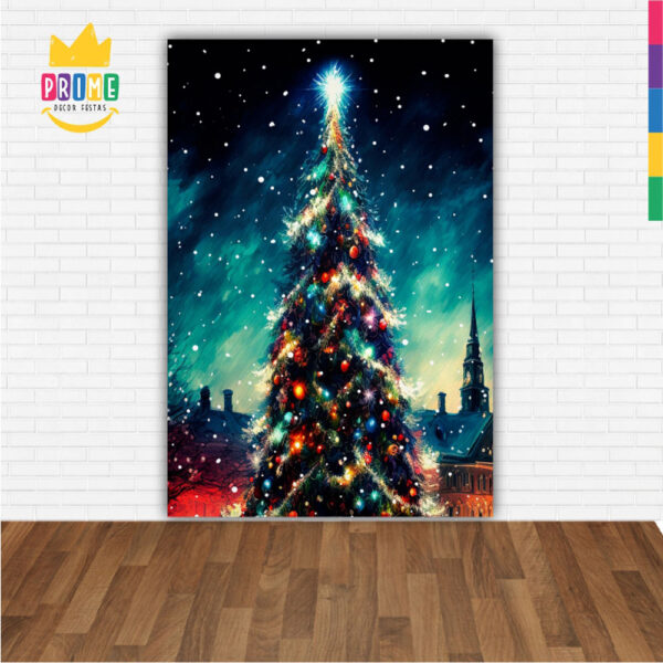 Painel de Festa Retangular 3D Natal casadinho 1,50m x 2,20 - Image 2