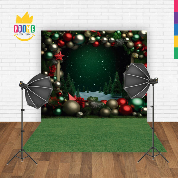 Fundo Fotográfico Cenário Natal Em Tecido 2,20M x 1,50M F126 - Image 2