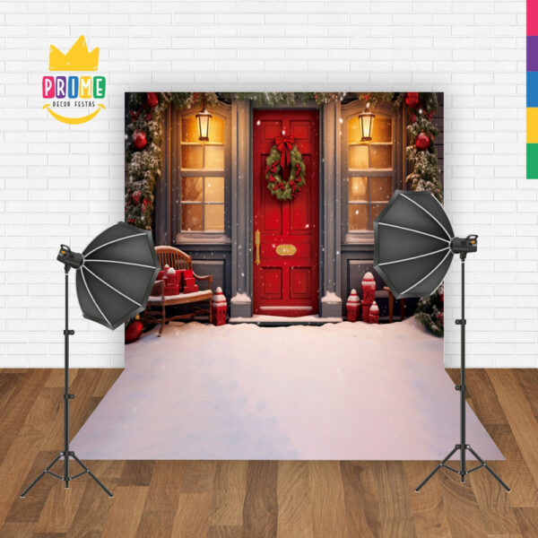 Fundo Fotográfico Cenário Natal  em Tecido 2,20m x1,50m F120 - Image 2