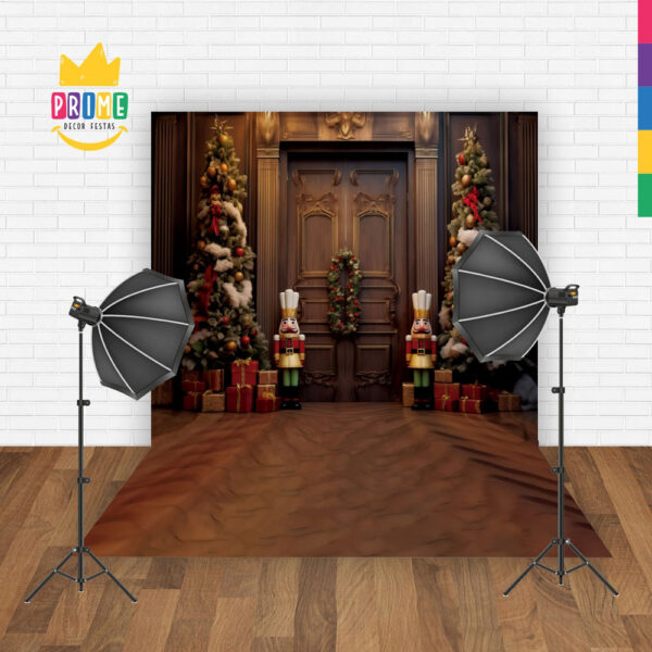 Fundo Fotográfico Cenário Natal  em Tecido 2,20m x1,50m F117 - Image 2