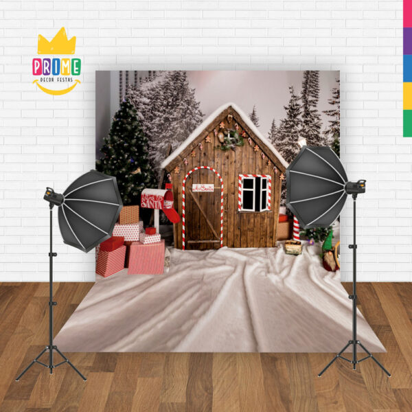Fundo Fotográfico Cenário Natal Pet em Tecido 2,20m x1,50m F115 - Image 2