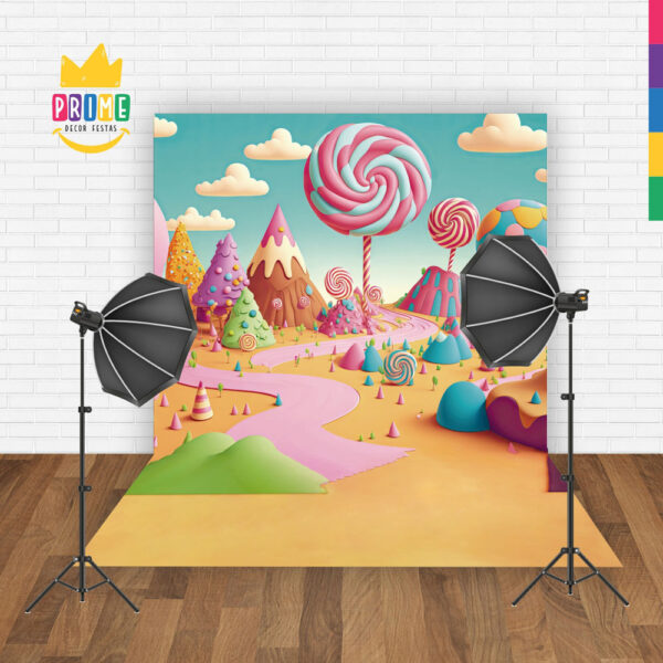 Fundo Fotográfico Cenário Candy Tecido 2,20M x 1,50M F21 - Image 3
