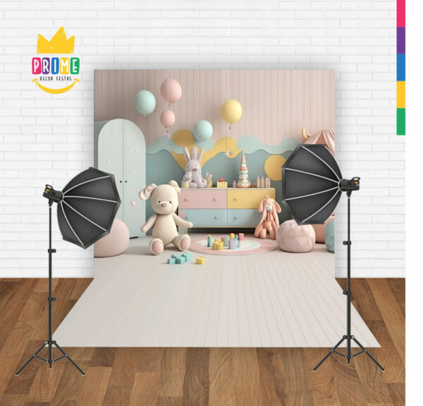 Fundo Fotográfico Cenário Brinquedos Tecido 2,20Mx 1,50M F45 - Image 3