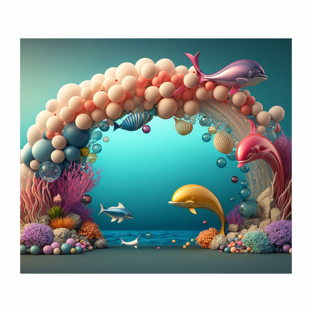 Fundo Fotográfico Cenário Mar Arco em Tecido 2,20x1,50m F97 - Imagem 4