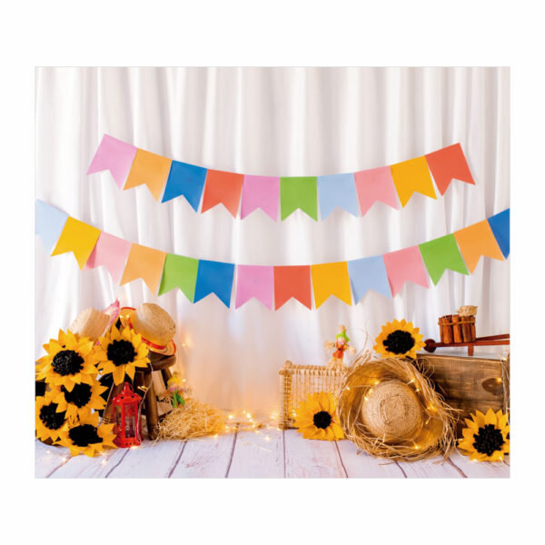Fundo Fotográfico Cenário Festa Junina Tecido 2,2 x1,5m F188 - Image 3