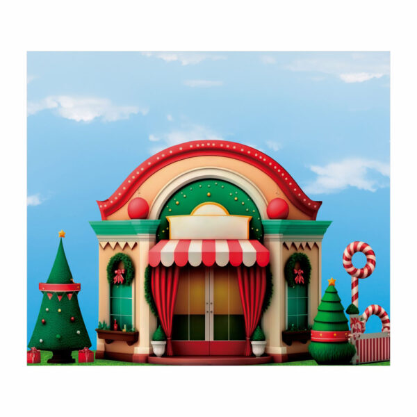 Fundo Fotográfico Cenário Natal em Tecido 2,20m x1,50m F143 - Image 3