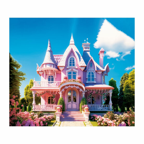 Fundo Fotográfico Cenário Casa Menina Tecido 2,2m x1,5m F109 - Image 3